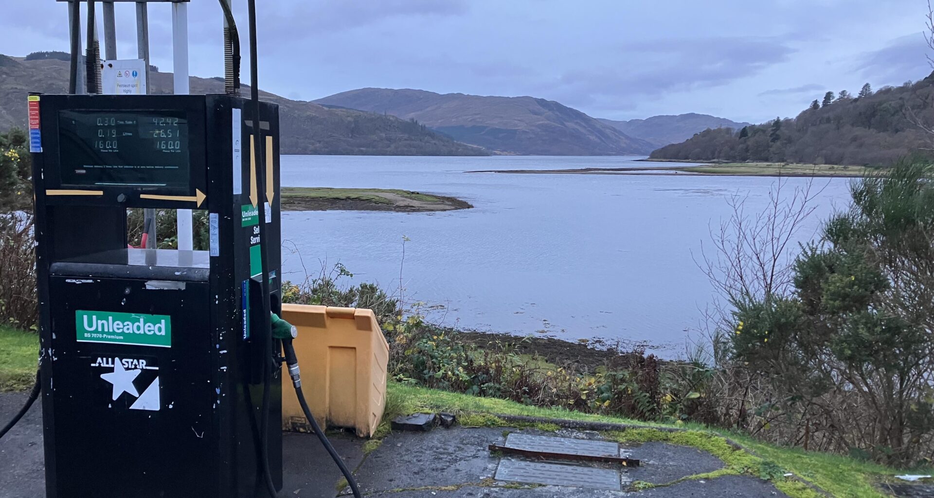 Musings: Does my local filling station have the best view in Britain?