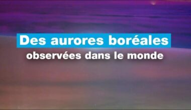 Des aurores boréales observées dans le monde • FRANCE 24