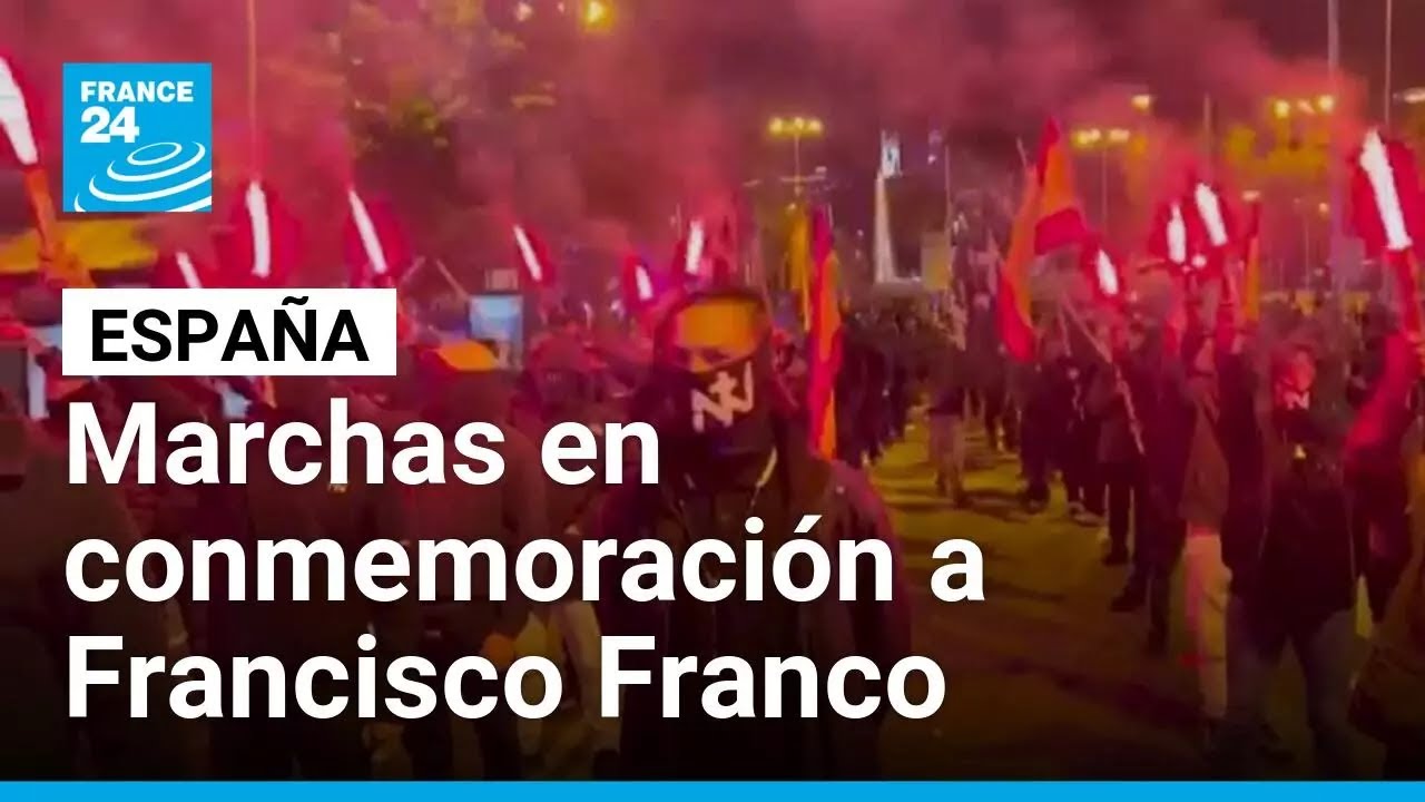 España: marchas de ultraderecha en conmemoración al legado de Franco