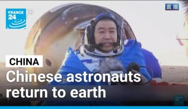 Chinese astronauts return to earth after spacecraft damaged by space debris • FRANCE 24 English