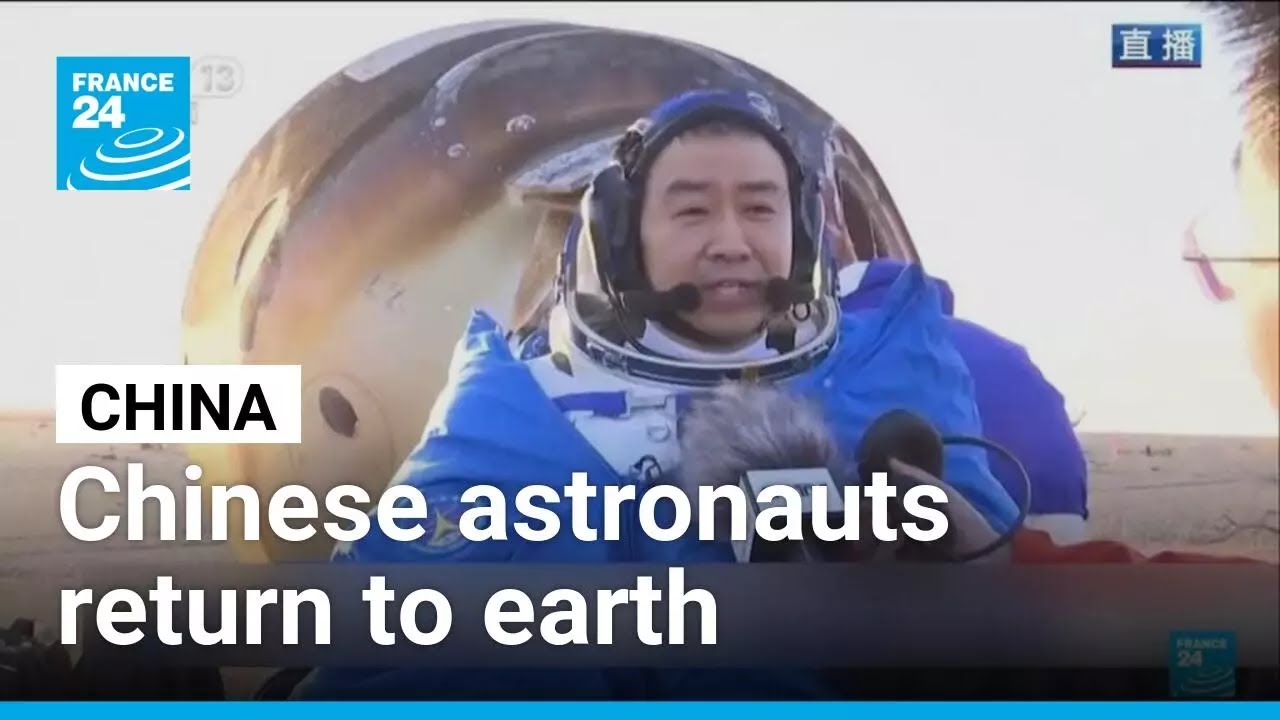 Chinese astronauts return to earth after spacecraft damaged by space debris • FRANCE 24 English