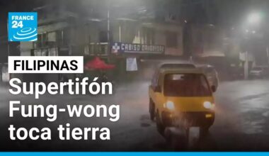 Supertifón Fung-wong llega a una devastada Filipinas