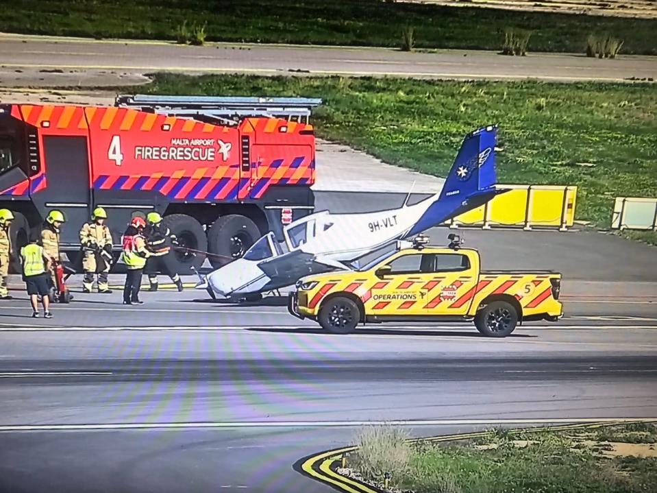 Ultra-light aircraft involved in incident at Malta International Airport