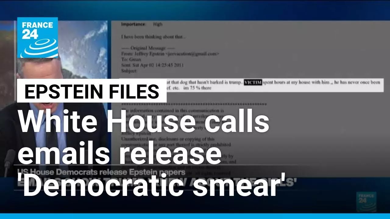 White House calls Epstein emails release a Democratic smear • FRANCE 24 English