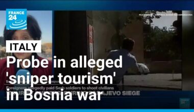 Italian prosecutors investigate alleged ‘sniper tourism’ in 1990s Bosnia war • FRANCE 24