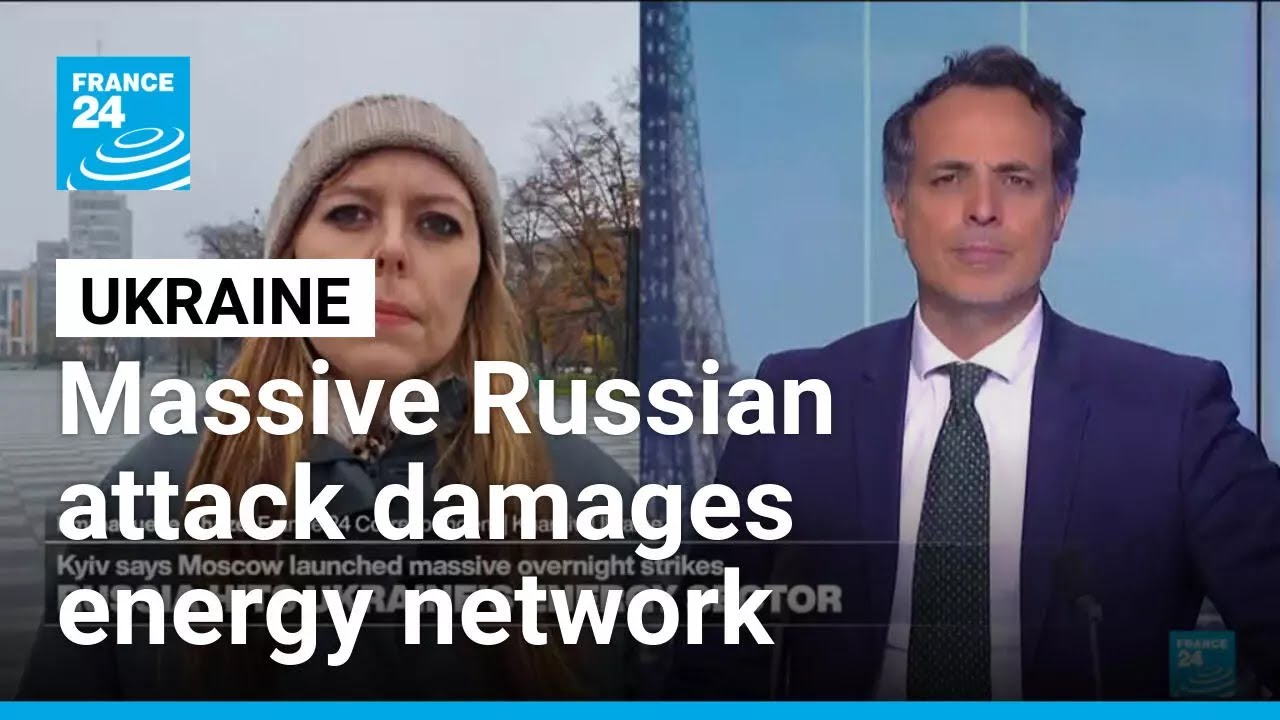 Massive Russian attack damages Ukraine's energy network, killing one • FRANCE 24 English