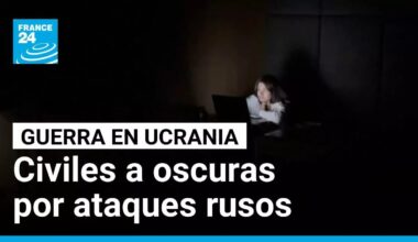 Guerra en Ucrania: civiles a oscuras por ataques rusos contra infraestructura energética