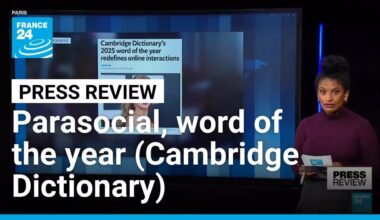 'Parasocial': Cambridge Dictionary's word of the year • FRANCE 24 English