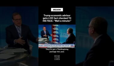 Trump economic advisor gets LIVE fact checked TO HIS FACE: "Wait a minute!"