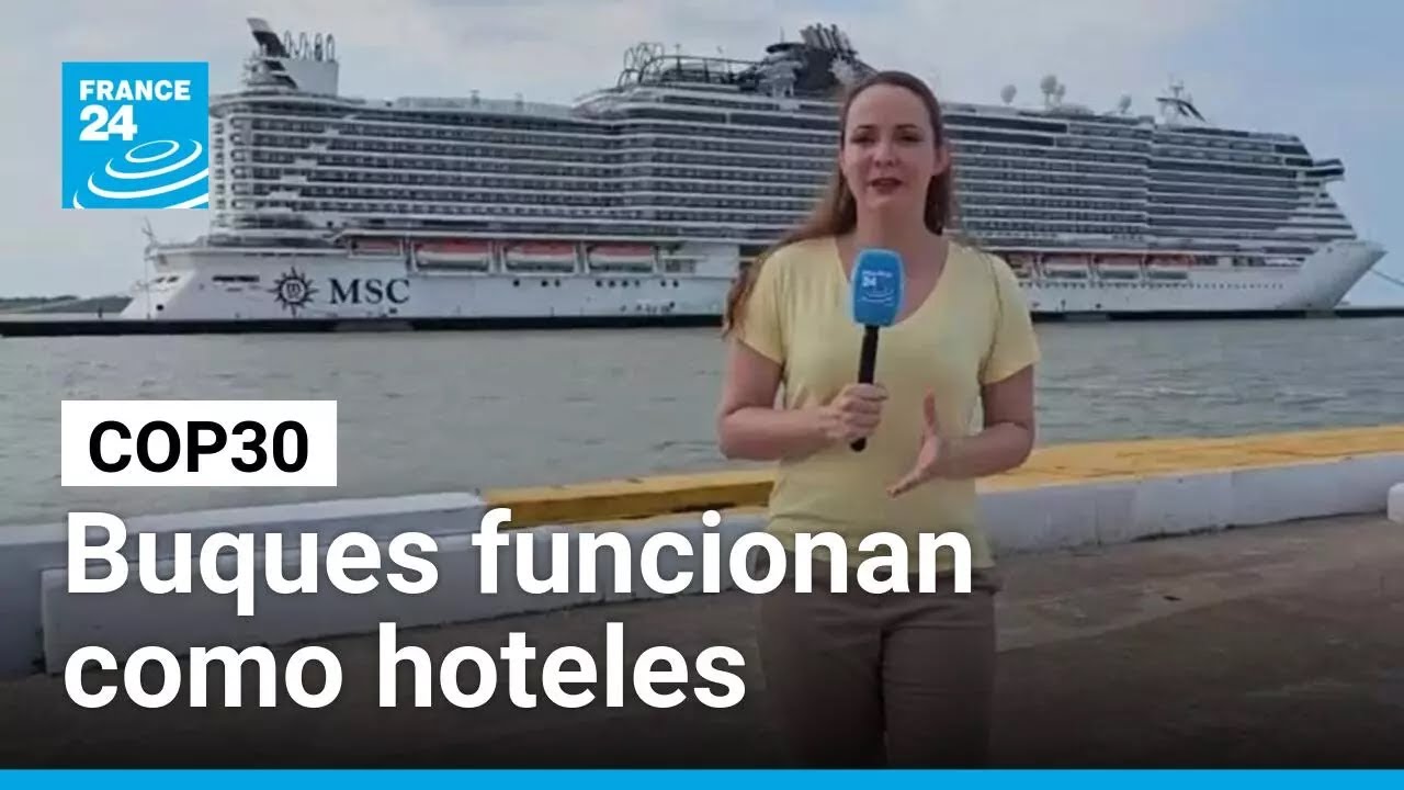 Brasil dispone de buques que funcionan como hoteles para la COP30