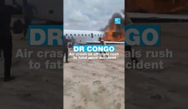 DR Congo: Air crash as officials rush to fatal mine accident • FRANCE 24 English