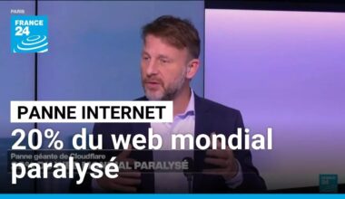 Panne de Cloudflare : 20% du web mondial paralysé • FRANCE 24
