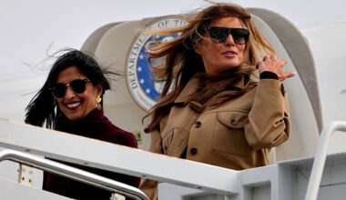 Melania Trump, Usha Vance visit military families in North Carolina