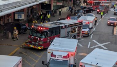 Possible medical episode results in multi-vehicle crash, 5 pedestrians struck