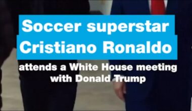 Cristiano Ronaldo attends White House meeting and dinner with Donald Trump • FRANCE 24 English