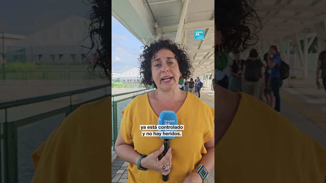 Evacúan recinto de negociaciones de la #COP30 en #Brasil por incendio