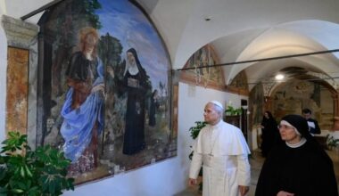 Pope Leo XIV visits Augustinian Monastery in Montefalco