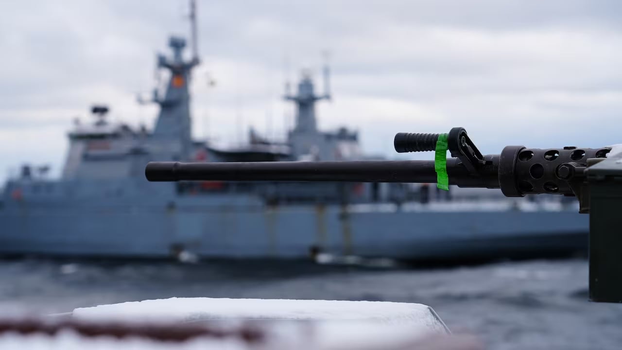 An Estonian patrol ship takes part in the NATO mission Baltic Sentry, which was launched after underwater cables were severed in which some western officials said was an act of sabotage.