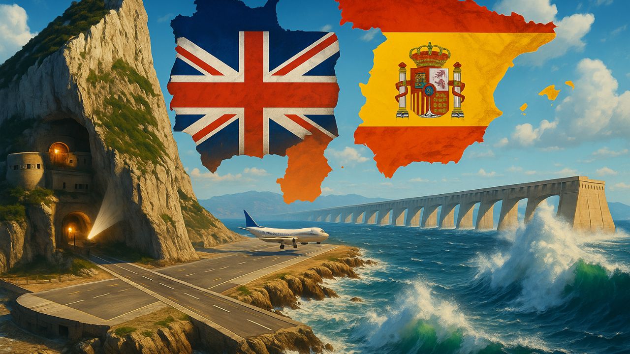Gibraltar becomes a historical point of contention between the United Kingdom and Spain while harboring war tunnels, a unique airport, and the audacious Alantropa plan that aimed to unite Europe and Africa.