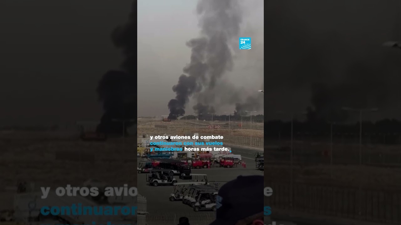 Accidente aéreo durante exhibición aeronáutica en Dubai