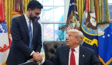 NYC Mayor-elect Zohran Mamdani meets with President Donald Trump in Oval Office at the White House