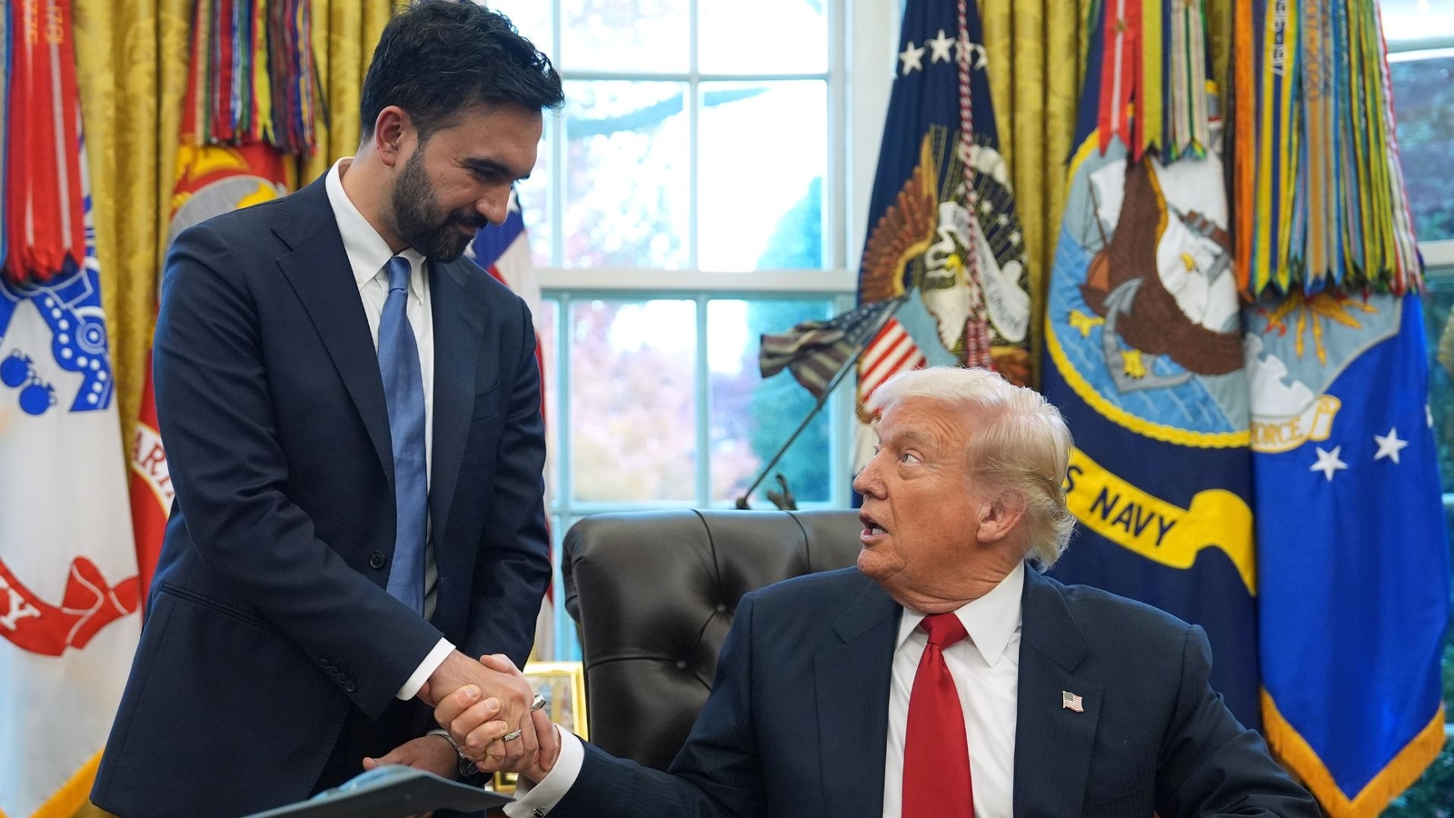 NYC Mayor-elect Zohran Mamdani meets with President Donald Trump in Oval Office at the White House