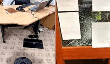 Illegal migrants 'went berserk and smashed up office' at RAF Wethersfield, shocking footage reveals