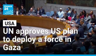 UN approves US plan authorising international stabilisation force in Gaza • FRANCE 24 English