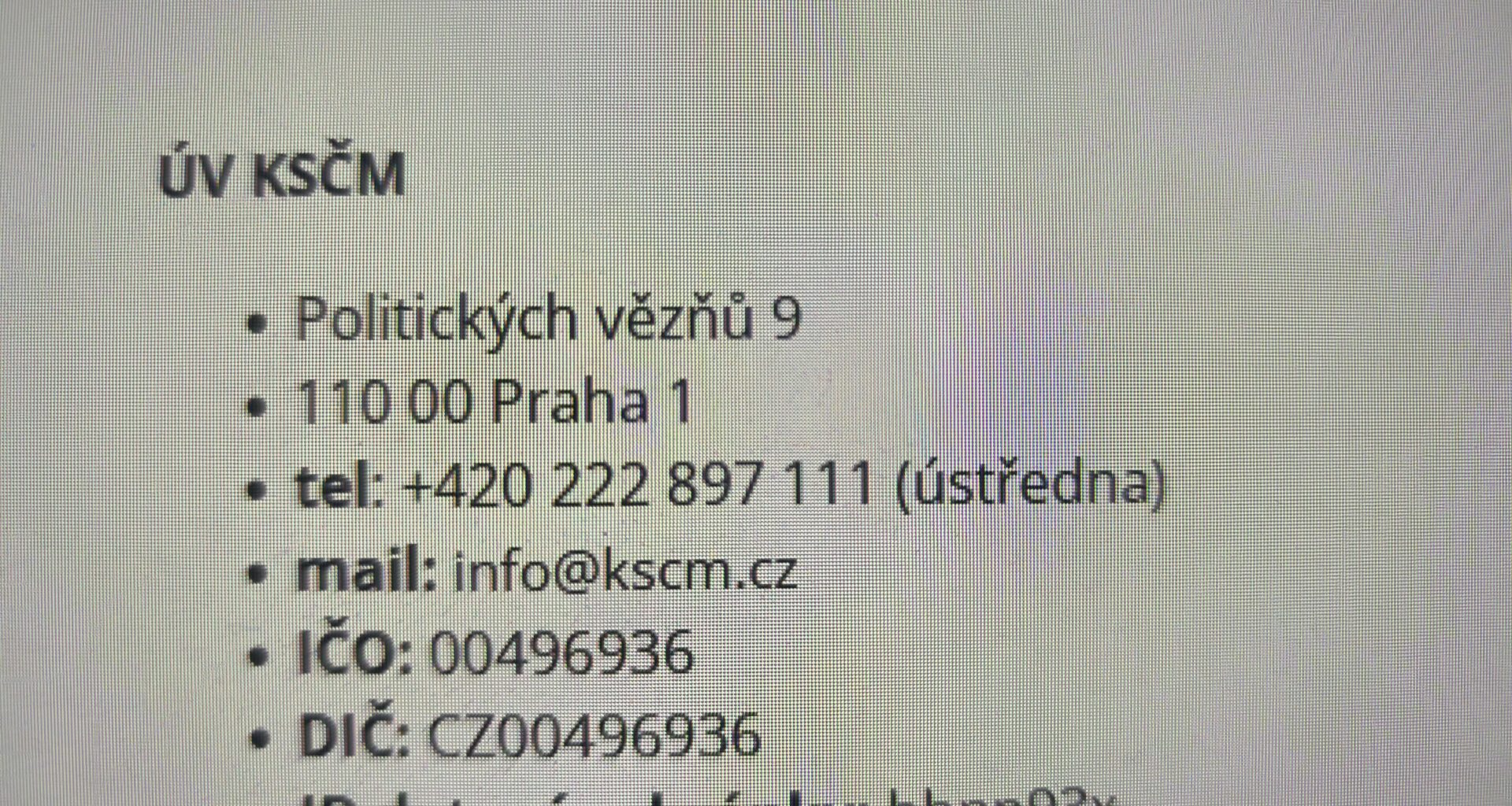 Tpč KSČM má sídlo na ulici Politický vězňů? To jako for real?