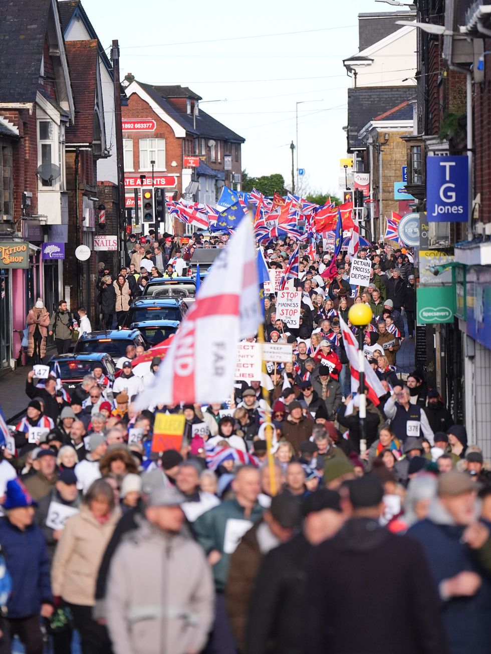 Crowborough protests