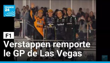 F1 : Verstappen remporte le GP de Las Vegas, les McLaren sous enquête • FRANCE 24