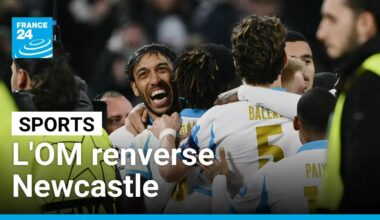 L'OM renverse Newcastle et conserve ses espoirs de qualification • FRANCE 24