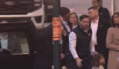 Vice President Vance arrives in downtown Lexington; motorcade causing some traffic delays