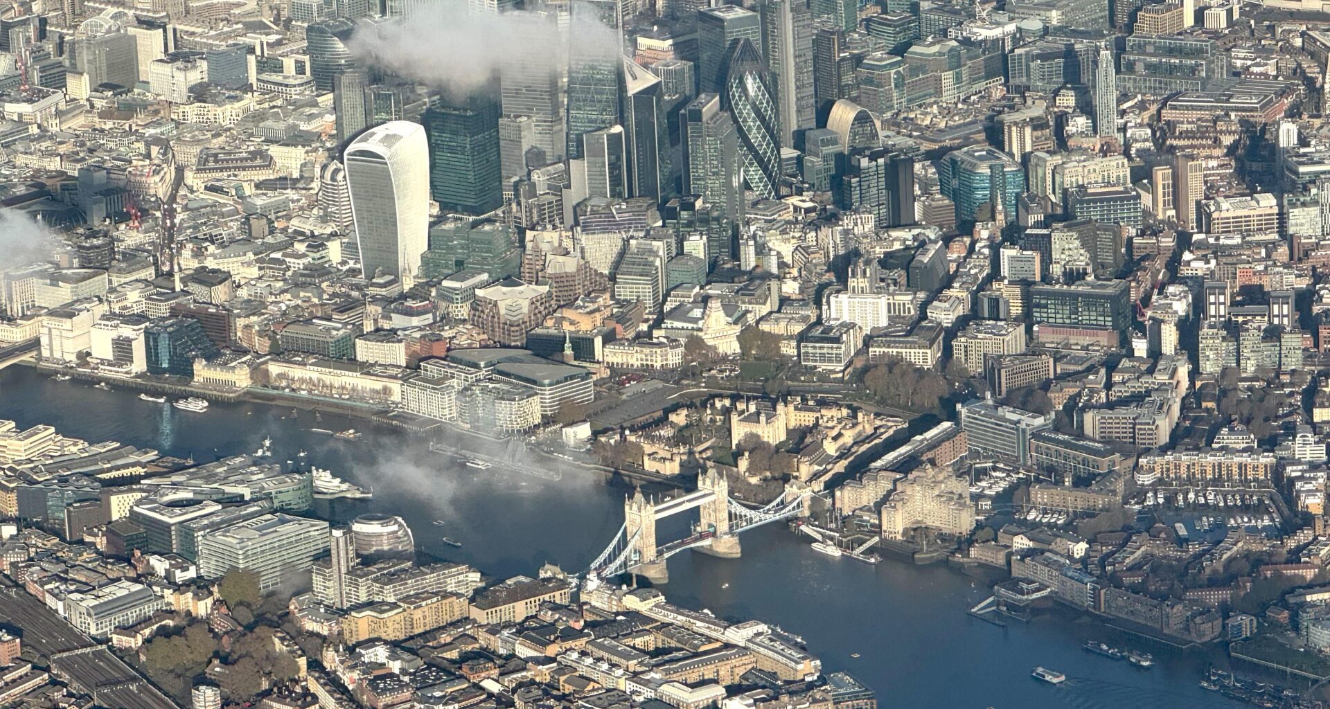 Flew out of London yesterday