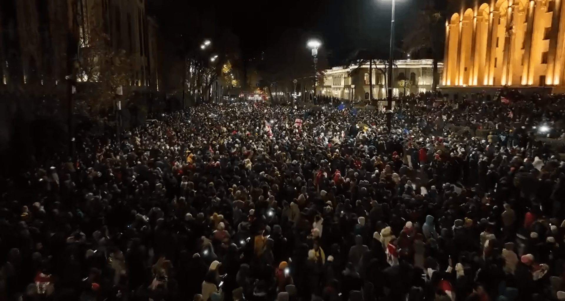 Tonight marks one year of uninterrupted protests by the Georgian people against the current pro-Russian regime.