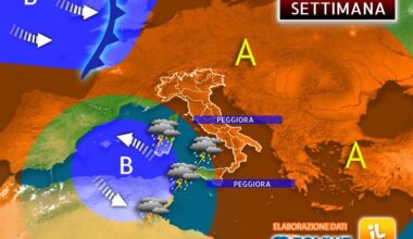 Prossima Settimana, Goccia Fredda nel Mediterraneo, conseguenze in Italia