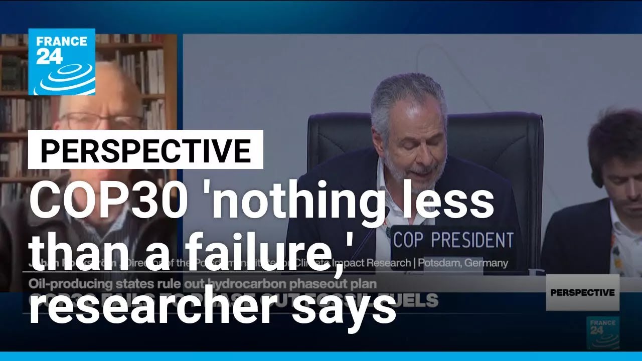 'Scientifically, COP30 has been nothing less than a failure,' researcher says • FRANCE 24 English