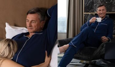 Former Slovenian president poses in pajamas with a blonde in bed, fans comment as "disgusting"