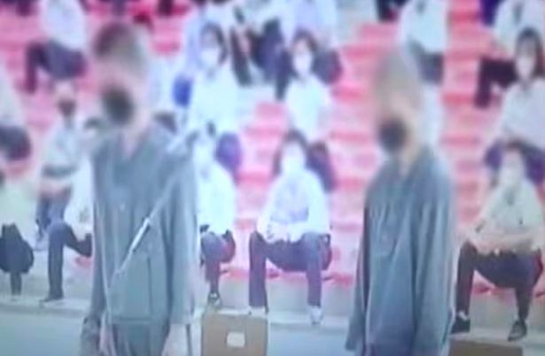 An image from a previous sentencing in North Korea