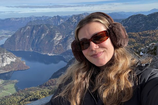 Miranda Pell at Five Fingers Viewing Platform in Austria