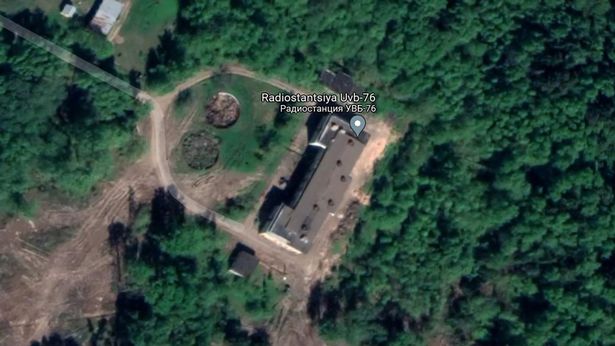 Google Maps screengrab showing the site of Putin's Doomsday Radio