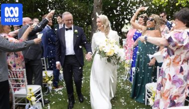 Prime Minister Anthony Albanese marries Jodie Haydon at The Lodge in Canberra