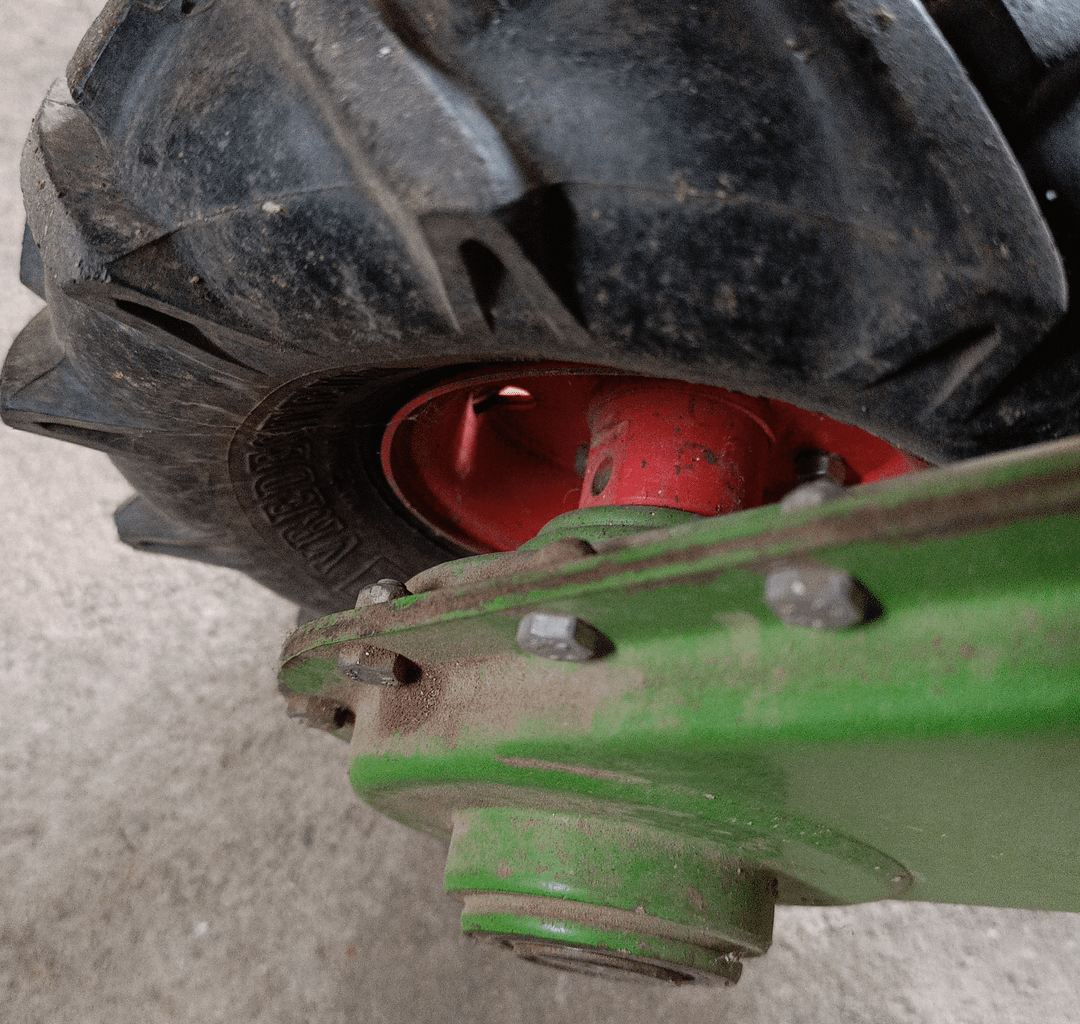 Radwechsel Agria Fräse