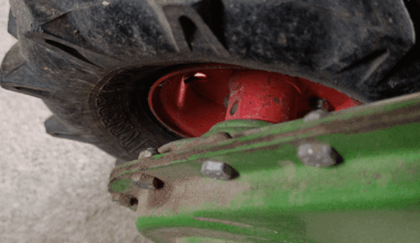 Radwechsel Agria Fräse