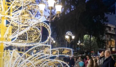 Monegasque Princely Family at the at the unveiling of Monaco's Christmas lights today, November 27. From the Official Instagram Page.