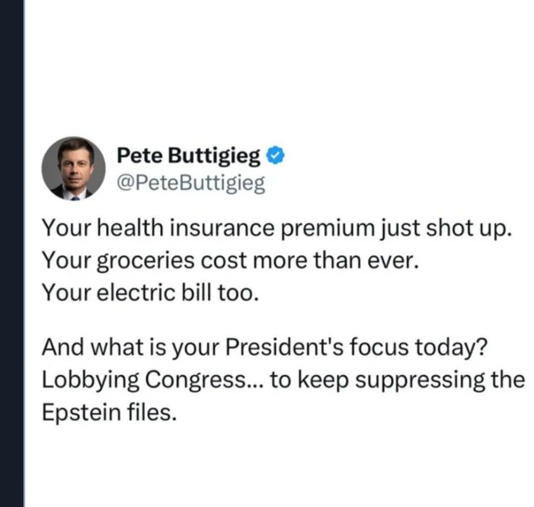 And what is your President's focus today?