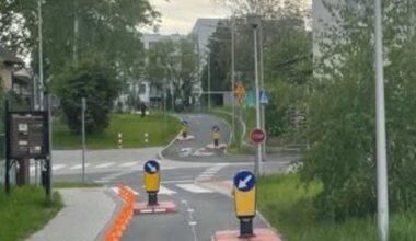 Zielona Góra zastosowała rozwiązania znane z jezdni do zdyscyplinowania również rowerzystów