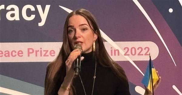 Nobel winner warns of threats to democracy if Russia wins Ukraine war