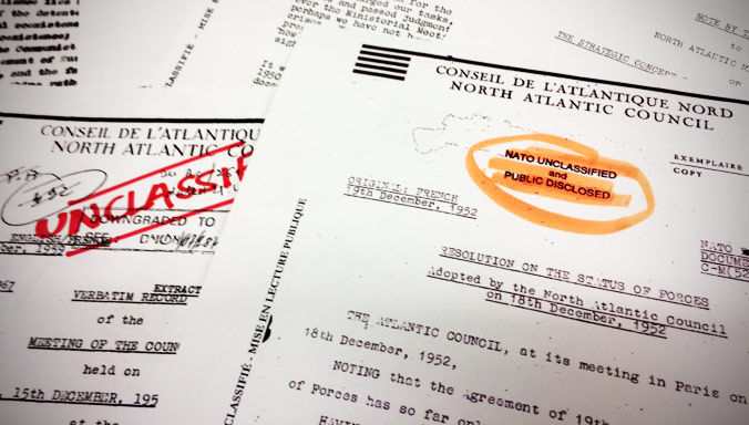 Mise en lecture publique des informations OTAN