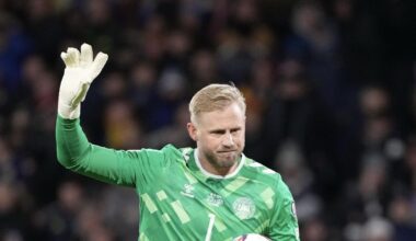 Tierney reveals classy Schmeichel text after Scotland's win vs Denmark